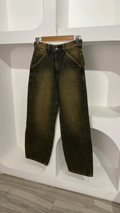 Wide Leg Jean Verdoso