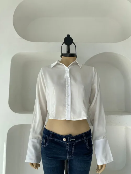blusa satin