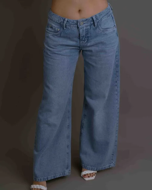 Pantalón Jean Wide Leg Cadera